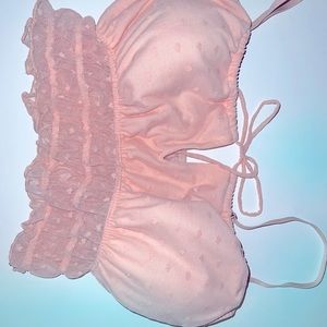 Hollister gilly hicks pink heart bralette